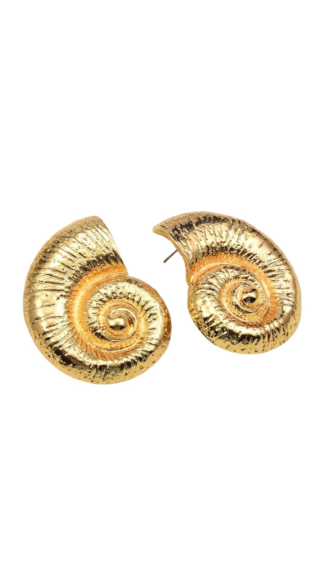 LARGE NAUTILUS EARRING