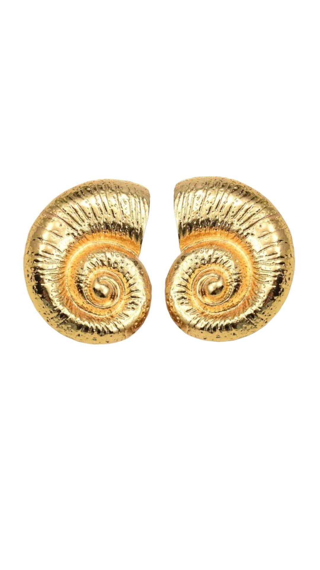 LARGE NAUTILUS EARRING