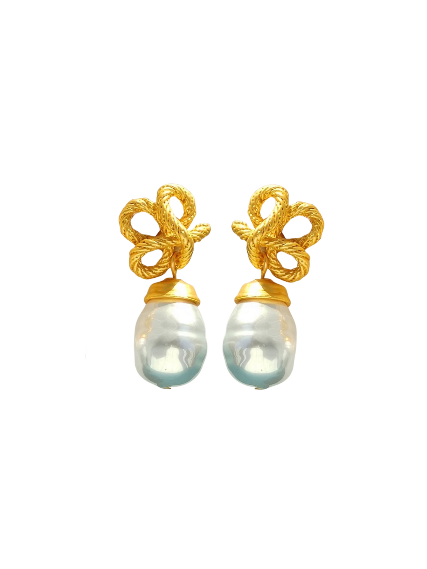 PEARL KNOT EARRING