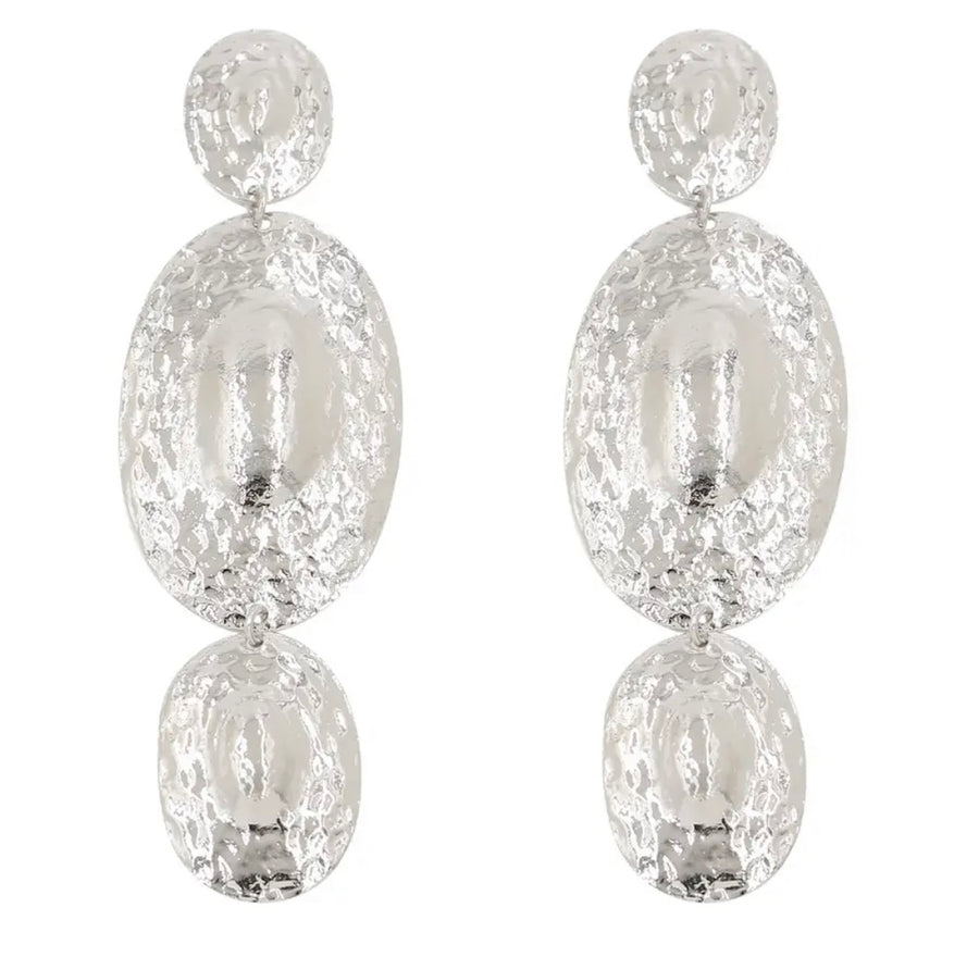 KIMMIE DROP EARRING-SILVER